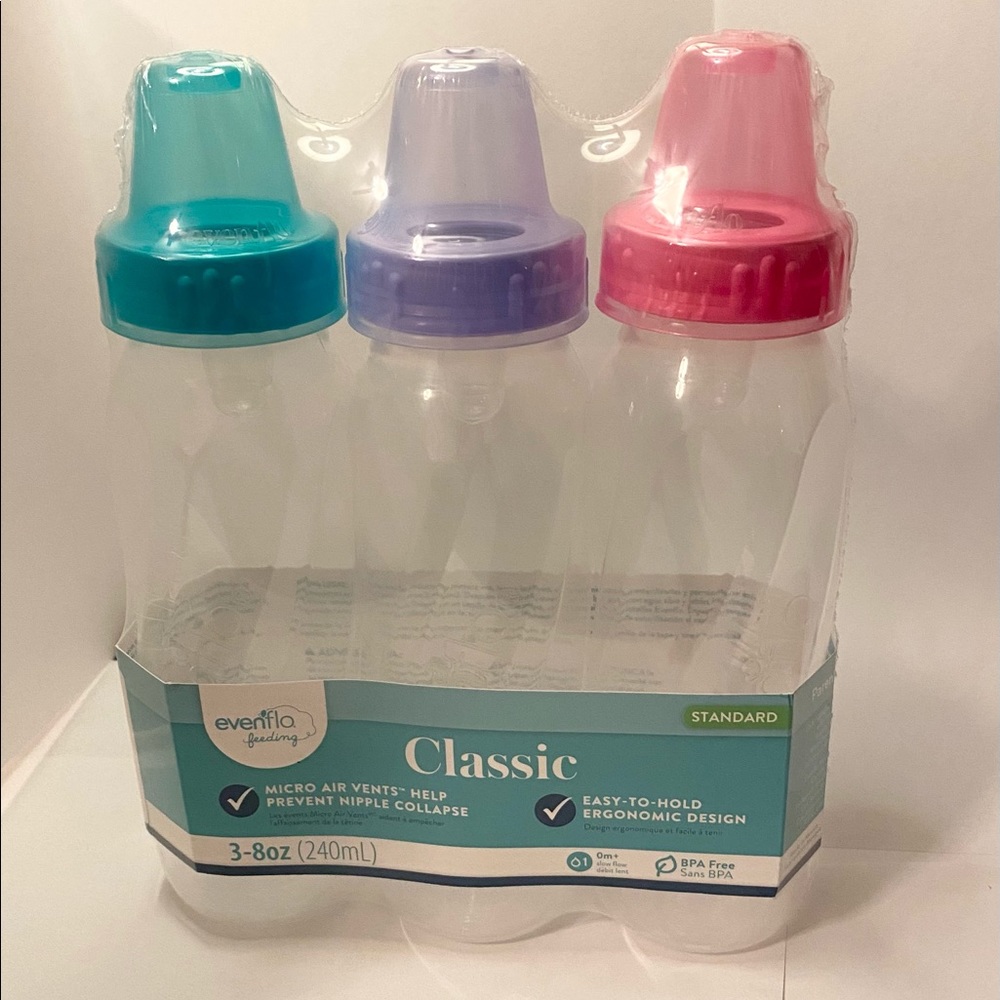 🆕Set of 3 Evenflo Classic Bottles